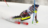 Estelle Alphand of Sweden skiing in the first run of the women Snow Queen Trophy slalom race of the Audi FIS Alpine skiing World cup in Zagreb, Croatia. Women slalom race of the Audi FIS Alpine skiing World cup, was held on Sljeme above Zagreb, Croatia, on Wednesday, 3rd of January 2018.
