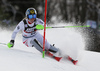 Katharina Gallhuber of Austria skiing in the first run of the women Snow Queen Trophy slalom race of the Audi FIS Alpine skiing World cup in Zagreb, Croatia. Women slalom race of the Audi FIS Alpine skiing World cup, was held on Sljeme above Zagreb, Croatia, on Wednesday, 3rd of January 2018.
