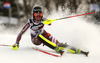 Ylva Staalnacke of Sweden skiing in the first run of the women Snow Queen Trophy slalom race of the Audi FIS Alpine skiing World cup in Zagreb, Croatia. Women slalom race of the Audi FIS Alpine skiing World cup, was held on Sljeme above Zagreb, Croatia, on Wednesday, 3rd of January 2018.
