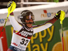 Ylva Staalnacke of Sweden reacts in finish of the second run of the women Snow Queen Trophy slalom race of the Audi FIS Alpine skiing World cup in Zagreb, Croatia. Women slalom race of the Audi FIS Alpine skiing World cup, was held on Sljeme above Zagreb, Croatia, on Wednesday, 3rd of January 2018.
