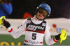 Bernadette Schild of Austria reacts in finish of the second run of the women Snow Queen Trophy slalom race of the Audi FIS Alpine skiing World cup in Zagreb, Croatia. Women slalom race of the Audi FIS Alpine skiing World cup, was held on Sljeme above Zagreb, Croatia, on Wednesday, 3rd of January 2018.
