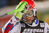 Petra Vlhova of Slovakia reacts in finish of the second run of the women Snow Queen Trophy slalom race of the Audi FIS Alpine skiing World cup in Zagreb, Croatia. Women slalom race of the Audi FIS Alpine skiing World cup, was held on Sljeme above Zagreb, Croatia, on Wednesday, 3rd of January 2018.
