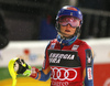 Mikaela Shiffrin of USA reacts in finish of the second run of the women Snow Queen Trophy slalom race of the Audi FIS Alpine skiing World cup in Zagreb, Croatia. Women slalom race of the Audi FIS Alpine skiing World cup, was held on Sljeme above Zagreb, Croatia, on Wednesday, 3rd of January 2018.
