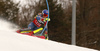 Mikaela Shiffrin of USA skiing in the first run of the women Snow Queen Trophy slalom race of the Audi FIS Alpine skiing World cup in Zagreb, Croatia. Women slalom race of the Audi FIS Alpine skiing World cup, was held on Sljeme above Zagreb, Croatia, on Wednesday, 3rd of January 2018.
