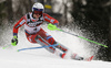 Henrik Kristoffersen of Norway skiing in the first run of the men Snow Queen Trophy slalom race of the Audi FIS Alpine skiing World cup in Zagreb, Croatia. Men slalom race of the Audi FIS Alpine skiing World cup, was held on Sljeme above Zagreb, Croatia, on Thursday, 4th of January 2018.
