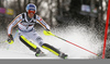 Fritz Dopfer of Germany skiing in the first run of the men Snow Queen Trophy slalom race of the Audi FIS Alpine skiing World cup in Zagreb, Croatia. Men slalom race of the Audi FIS Alpine skiing World cup, was held on Sljeme above Zagreb, Croatia, on Thursday, 4th of January 2018.
