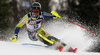 Mattias Hargin of Sweden skiing in the first run of the men Snow Queen Trophy slalom race of the Audi FIS Alpine skiing World cup in Zagreb, Croatia. Men slalom race of the Audi FIS Alpine skiing World cup, was held on Sljeme above Zagreb, Croatia, on Thursday, 4th of January 2018.
