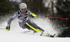 Julien Lizeroux of France skiing in the first run of the men Snow Queen Trophy slalom race of the Audi FIS Alpine skiing World cup in Zagreb, Croatia. Men slalom race of the Audi FIS Alpine skiing World cup, was held on Sljeme above Zagreb, Croatia, on Thursday, 4th of January 2018.
