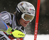 Julien Lizeroux of France skiing in the first run of the men Snow Queen Trophy slalom race of the Audi FIS Alpine skiing World cup in Zagreb, Croatia. Men slalom race of the Audi FIS Alpine skiing World cup, was held on Sljeme above Zagreb, Croatia, on Thursday, 4th of January 2018.
