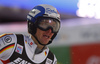 Linus Strasser of Germany reacts in the finish of the second run of the men Snow Queen Trophy slalom race of the Audi FIS Alpine skiing World cup in Zagreb, Croatia. Men slalom race of the Audi FIS Alpine skiing World cup, was held on Sljeme above Zagreb, Croatia, on Thursday, 4th of January 2018.
