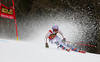 Viktoria Rebensburg of Germany skiing in the first run of the women Golden Fox Trophy giant slalom race of the Audi FIS Alpine skiing World cup in Kranjska Gora, Slovenia. Women giant slalom race of the Audi FIS Alpine skiing World cup, which should be held in Maribor, was due lack of snow and warm temperatures transferred to Kranjska Gora, was held in Kranjska Gora, Slovenia, on Saturday, 6th of January 2018.
