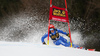 Federica Brignone of Italy skiing in the first run of the women Golden Fox Trophy giant slalom race of the Audi FIS Alpine skiing World cup in Kranjska Gora, Slovenia. Women giant slalom race of the Audi FIS Alpine skiing World cup, which should be held in Maribor, was due lack of snow and warm temperatures transferred to Kranjska Gora, was held in Kranjska Gora, Slovenia, on Saturday, 6th of January 2018.
