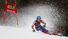 Mikaela Shiffrin of USA skiing in the first run of the women Golden Fox Trophy giant slalom race of the Audi FIS Alpine skiing World cup in Kranjska Gora, Slovenia. Women giant slalom race of the Audi FIS Alpine skiing World cup, which should be held in Maribor, was due lack of snow and warm temperatures transferred to Kranjska Gora, was held in Kranjska Gora, Slovenia, on Saturday, 6th of January 2018.
