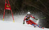 Nina Haver-Loeseth of Norway skiing in the first run of the women Golden Fox Trophy giant slalom race of the Audi FIS Alpine skiing World cup in Kranjska Gora, Slovenia. Women giant slalom race of the Audi FIS Alpine skiing World cup, which should be held in Maribor, was due lack of snow and warm temperatures transferred to Kranjska Gora, was held in Kranjska Gora, Slovenia, on Saturday, 6th of January 2018.
