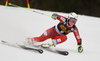 Ragnhild Mowinckel of Norway skiing in the first run of the women Golden Fox Trophy giant slalom race of the Audi FIS Alpine skiing World cup in Kranjska Gora, Slovenia. Women giant slalom race of the Audi FIS Alpine skiing World cup, which should be held in Maribor, was due lack of snow and warm temperatures transferred to Kranjska Gora, was held in Kranjska Gora, Slovenia, on Saturday, 6th of January 2018.
