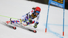 Petra Vlhova of Slovakia skiing in the first run of the women Golden Fox Trophy giant slalom race of the Audi FIS Alpine skiing World cup in Kranjska Gora, Slovenia. Women giant slalom race of the Audi FIS Alpine skiing World cup, which should be held in Maribor, was due lack of snow and warm temperatures transferred to Kranjska Gora, was held in Kranjska Gora, Slovenia, on Saturday, 6th of January 2018.
