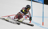 Sara Hector of Sweden skiing in the first run of the women Golden Fox Trophy giant slalom race of the Audi FIS Alpine skiing World cup in Kranjska Gora, Slovenia. Women giant slalom race of the Audi FIS Alpine skiing World cup, which should be held in Maribor, was due lack of snow and warm temperatures transferred to Kranjska Gora, was held in Kranjska Gora, Slovenia, on Saturday, 6th of January 2018.
