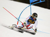 Lara Gut of Switzerland skiing in the first run of the women Golden Fox Trophy giant slalom race of the Audi FIS Alpine skiing World cup in Kranjska Gora, Slovenia. Women giant slalom race of the Audi FIS Alpine skiing World cup, which should be held in Maribor, was due lack of snow and warm temperatures transferred to Kranjska Gora, was held in Kranjska Gora, Slovenia, on Saturday, 6th of January 2018.
