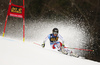 Lara Gut of Switzerland skiing in the first run of the women Golden Fox Trophy giant slalom race of the Audi FIS Alpine skiing World cup in Kranjska Gora, Slovenia. Women giant slalom race of the Audi FIS Alpine skiing World cup, which should be held in Maribor, was due lack of snow and warm temperatures transferred to Kranjska Gora, was held in Kranjska Gora, Slovenia, on Saturday, 6th of January 2018.
