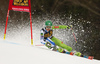 Tina Robnik of Slovenia skiing in the first run of the women Golden Fox Trophy giant slalom race of the Audi FIS Alpine skiing World cup in Kranjska Gora, Slovenia. Women giant slalom race of the Audi FIS Alpine skiing World cup, which should be held in Maribor, was due lack of snow and warm temperatures transferred to Kranjska Gora, was held in Kranjska Gora, Slovenia, on Saturday, 6th of January 2018.
