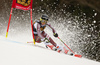 Estelle Alphand of Sweden skiing in the first run of the women Golden Fox Trophy giant slalom race of the Audi FIS Alpine skiing World cup in Kranjska Gora, Slovenia. Women giant slalom race of the Audi FIS Alpine skiing World cup, which should be held in Maribor, was due lack of snow and warm temperatures transferred to Kranjska Gora, was held in Kranjska Gora, Slovenia, on Saturday, 6th of January 2018.
