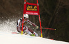 Ylva Staalnacke of Sweden skiing in the first run of the women Golden Fox Trophy giant slalom race of the Audi FIS Alpine skiing World cup in Kranjska Gora, Slovenia. Women giant slalom race of the Audi FIS Alpine skiing World cup, which should be held in Maribor, was due lack of snow and warm temperatures transferred to Kranjska Gora, was held in Kranjska Gora, Slovenia, on Saturday, 6th of January 2018.
