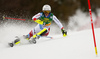 Wendy Holdener of Switzerland skiing in the first run of the women Golden Fox Trophy slalom race of the Audi FIS Alpine skiing World cup in Kranjska Gora, Slovenia. Women slalom race of the Audi FIS Alpine skiing World cup, which should be held in Maribor, was due lack of snow and warm temperatures transferred to Kranjska Gora, was held in Kranjska Gora, Slovenia, on Sunday, 7th of January 2018.
