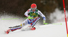 Petra Vlhova of Slovakia skiing in the first run of the women Golden Fox Trophy slalom race of the Audi FIS Alpine skiing World cup in Kranjska Gora, Slovenia. Women slalom race of the Audi FIS Alpine skiing World cup, which should be held in Maribor, was due lack of snow and warm temperatures transferred to Kranjska Gora, was held in Kranjska Gora, Slovenia, on Sunday, 7th of January 2018.
