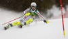 Lena Duerr of Germany skiing in the first run of the women Golden Fox Trophy slalom race of the Audi FIS Alpine skiing World cup in Kranjska Gora, Slovenia. Women slalom race of the Audi FIS Alpine skiing World cup, which should be held in Maribor, was due lack of snow and warm temperatures transferred to Kranjska Gora, was held in Kranjska Gora, Slovenia, on Sunday, 7th of January 2018.
