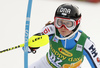 Riikka Honkanen of Finland skiing in the first run of the women Golden Fox Trophy slalom race of the Audi FIS Alpine skiing World cup in Kranjska Gora, Slovenia. Women slalom race of the Audi FIS Alpine skiing World cup, which should be held in Maribor, was due lack of snow and warm temperatures transferred to Kranjska Gora, was held in Kranjska Gora, Slovenia, on Sunday, 7th of January 2018.
