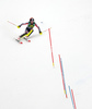 Erin Mielzynski of Canada  skiing in the second run of the women Golden Fox Trophy slalom race of the Audi FIS Alpine skiing World cup in Kranjska Gora, Slovenia. Women slalom race of the Audi FIS Alpine skiing World cup, which should be held in Maribor, was due lack of snow and warm temperatures transferred to Kranjska Gora, was held in Kranjska Gora, Slovenia, on Sunday, 7th of January 2018.
