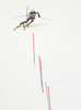 Anna Swenn Larsson of Sweden skiing in the second run of the women Golden Fox Trophy slalom race of the Audi FIS Alpine skiing World cup in Kranjska Gora, Slovenia. Women slalom race of the Audi FIS Alpine skiing World cup, which should be held in Maribor, was due lack of snow and warm temperatures transferred to Kranjska Gora, was held in Kranjska Gora, Slovenia, on Sunday, 7th of January 2018.

