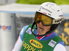 Wendy Holdener of Switzerland reacts in finish of the second run of the women Golden Fox Trophy slalom race of the Audi FIS Alpine skiing World cup in Kranjska Gora, Slovenia. Women slalom race of the Audi FIS Alpine skiing World cup, which should be held in Maribor, was due lack of snow and warm temperatures transferred to Kranjska Gora, was held in Kranjska Gora, Slovenia, on Sunday, 7th of January 2018.
