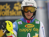 Wendy Holdener of Switzerland reacts in finish of the second run of the women Golden Fox Trophy slalom race of the Audi FIS Alpine skiing World cup in Kranjska Gora, Slovenia. Women slalom race of the Audi FIS Alpine skiing World cup, which should be held in Maribor, was due lack of snow and warm temperatures transferred to Kranjska Gora, was held in Kranjska Gora, Slovenia, on Sunday, 7th of January 2018.
