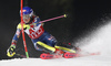 Mikaela Shiffrin of USA skiing in the first run of the women night slalom race of the Audi FIS Alpine skiing World cup in Flachau, Austria. Women slalom race of the Audi FIS Alpine skiing World cup was held in Flachau, Austria, on Tuesday, 9th of January 2018.
