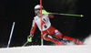 Nina Haver-Loeseth of Norway skiing in the first run of the women night slalom race of the Audi FIS Alpine skiing World cup in Flachau, Austria. Women slalom race of the Audi FIS Alpine skiing World cup was held in Flachau, Austria, on Tuesday, 9th of January 2018.
