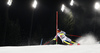 Riikka Honkanen of Finland skiing in the first run of the women night slalom race of the Audi FIS Alpine skiing World cup in Flachau, Austria. Women slalom race of the Audi FIS Alpine skiing World cup was held in Flachau, Austria, on Tuesday, 9th of January 2018.
