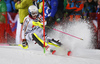 Christina Geiger of Germany skiing in the first run of the women night slalom race of the Audi FIS Alpine skiing World cup in Flachau, Austria. Women slalom race of the Audi FIS Alpine skiing World cup was held in Flachau, Austria, on Tuesday, 9th of January 2018.
