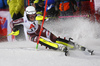 Anna Swenn Larsson of Sweden skiing in the first run of the women night slalom race of the Audi FIS Alpine skiing World cup in Flachau, Austria. Women slalom race of the Audi FIS Alpine skiing World cup was held in Flachau, Austria, on Tuesday, 9th of January 2018.
