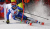 Irene Curtoni of Italy skiing in the first run of the women night slalom race of the Audi FIS Alpine skiing World cup in Flachau, Austria. Women slalom race of the Audi FIS Alpine skiing World cup was held in Flachau, Austria, on Tuesday, 9th of January 2018.
