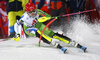 Ana Bucik of Slovenia skiing in the first run of the women night slalom race of the Audi FIS Alpine skiing World cup in Flachau, Austria. Women slalom race of the Audi FIS Alpine skiing World cup was held in Flachau, Austria, on Tuesday, 9th of January 2018.
