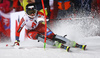 Maren Skjoeld of Norway skiing in the first run of the women night slalom race of the Audi FIS Alpine skiing World cup in Flachau, Austria. Women slalom race of the Audi FIS Alpine skiing World cup was held in Flachau, Austria, on Tuesday, 9th of January 2018.
