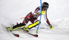 Ylva Staalnacke of Sweden skiing in the first run of the women night slalom race of the Audi FIS Alpine skiing World cup in Flachau, Austria. Women slalom race of the Audi FIS Alpine skiing World cup was held in Flachau, Austria, on Tuesday, 9th of January 2018.
