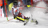 Nathalie Eklund of Sweden skiing in the first run of the women night slalom race of the Audi FIS Alpine skiing World cup in Flachau, Austria. Women slalom race of the Audi FIS Alpine skiing World cup was held in Flachau, Austria, on Tuesday, 9th of January 2018.
