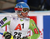 Marusa Ferk of Slovenia reacts in finish of the second run of the women night slalom race of the Audi FIS Alpine skiing World cup in Flachau, Austria. Women slalom race of the Audi FIS Alpine skiing World cup was held in Flachau, Austria, on Tuesday, 9th of January 2018.
