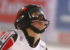 Erin Mielzynski of Canada reacts in finish of the second run of the women night slalom race of the Audi FIS Alpine skiing World cup in Flachau, Austria. Women slalom race of the Audi FIS Alpine skiing World cup was held in Flachau, Austria, on Tuesday, 9th of January 2018.
