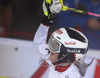 Katharina Truppe of Austria reacts in finish of the second run of the women night slalom race of the Audi FIS Alpine skiing World cup in Flachau, Austria. Women slalom race of the Audi FIS Alpine skiing World cup was held in Flachau, Austria, on Tuesday, 9th of January 2018.
