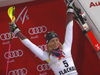 Third placed Frida Hansdotter of Sweden celebrates her medal won in the women night slalom race of the Audi FIS Alpine skiing World cup in Flachau, Austria. Women slalom race of the Audi FIS Alpine skiing World cup was held in Flachau, Austria, on Tuesday, 9th of January 2018.
