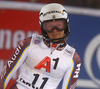 Anna Swenn Larsson of Sweden reacts in finish of the second run of the women night slalom race of the Audi FIS Alpine skiing World cup in Flachau, Austria. Women slalom race of the Audi FIS Alpine skiing World cup was held in Flachau, Austria, on Tuesday, 9th of January 2018.
