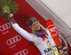 Third placed Frida Hansdotter of Sweden celebrates her medal won in the women night slalom race of the Audi FIS Alpine skiing World cup in Flachau, Austria. Women slalom race of the Audi FIS Alpine skiing World cup was held in Flachau, Austria, on Tuesday, 9th of January 2018.
